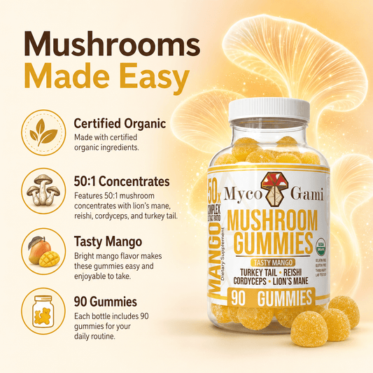 MycoGami Organic Mushroom Gummies - MycoGami