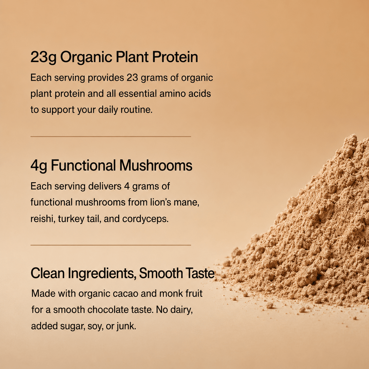 MycoGami Organic Mushroom Plant Protein - Cacao - MycoGami