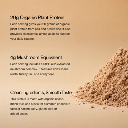 MycoGami Organic Mushroom Plant Protein - Cacao